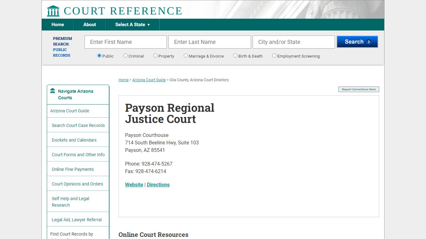 Payson Regional Justice Court